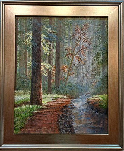 Click to view detail for Light On Wooded Path 20x16 $2450